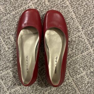Bellini Women's Deep Red wedge ballet flat